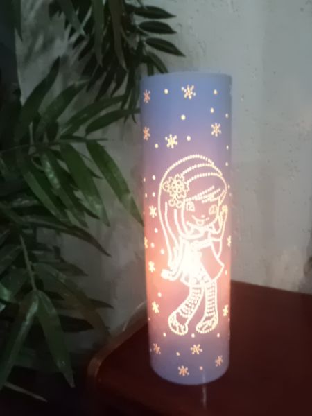 Luminaria boneca lilas